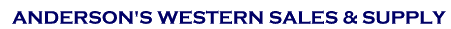 Anderson's Western Sales And Supply Logo